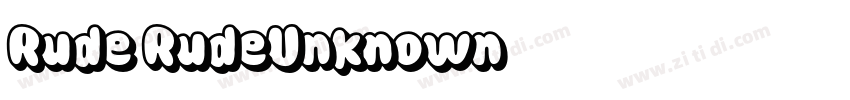 Rude RudeUnknown字体转换